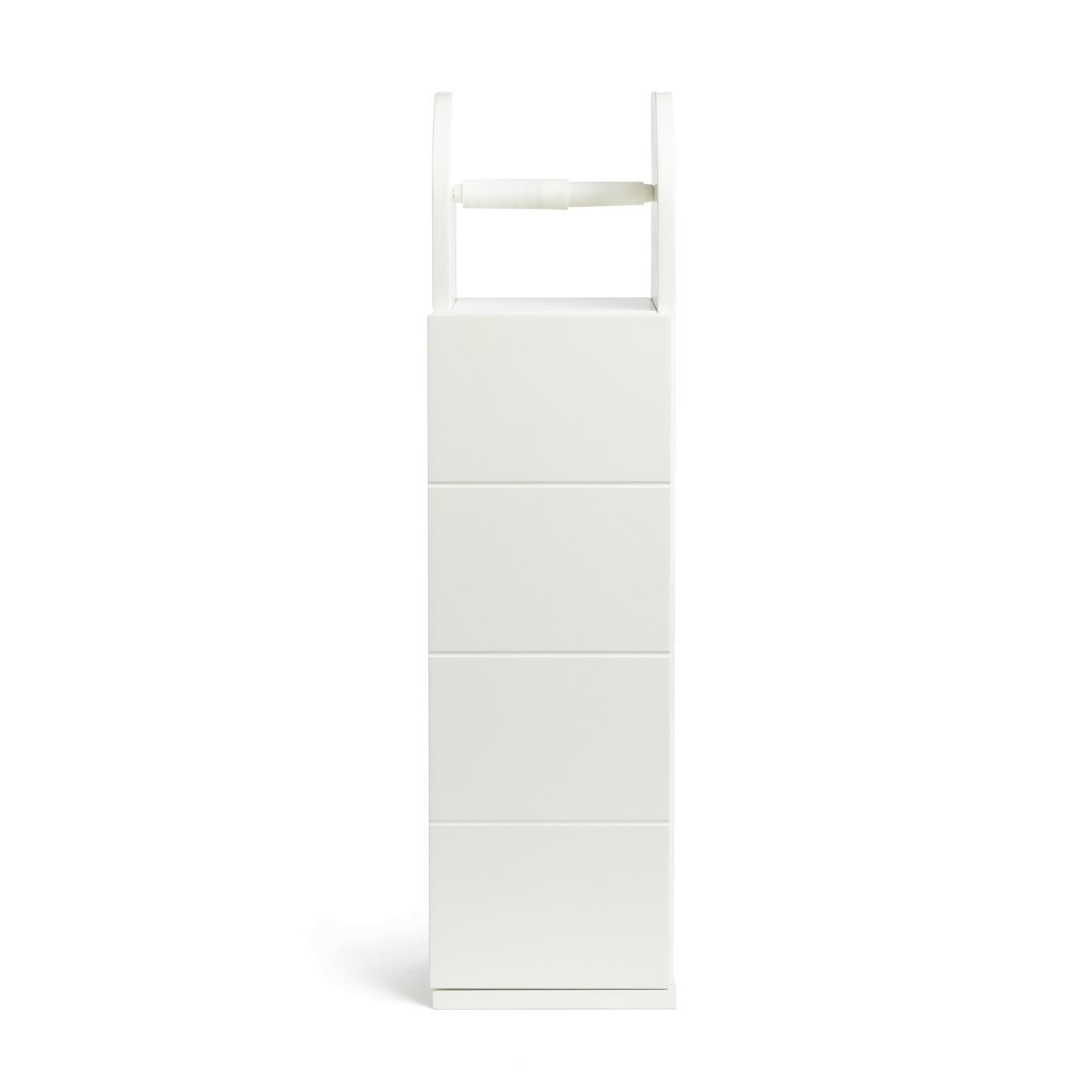 Habitat Tidy Cupboard with Toilet Roll Holder - White - image 1