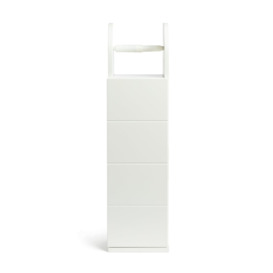 Habitat Tidy Cupboard with Toilet Roll Holder - White