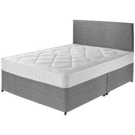 Argos Home Elmdon Comfort Small Double Divan Bed - Grey - thumbnail 1
