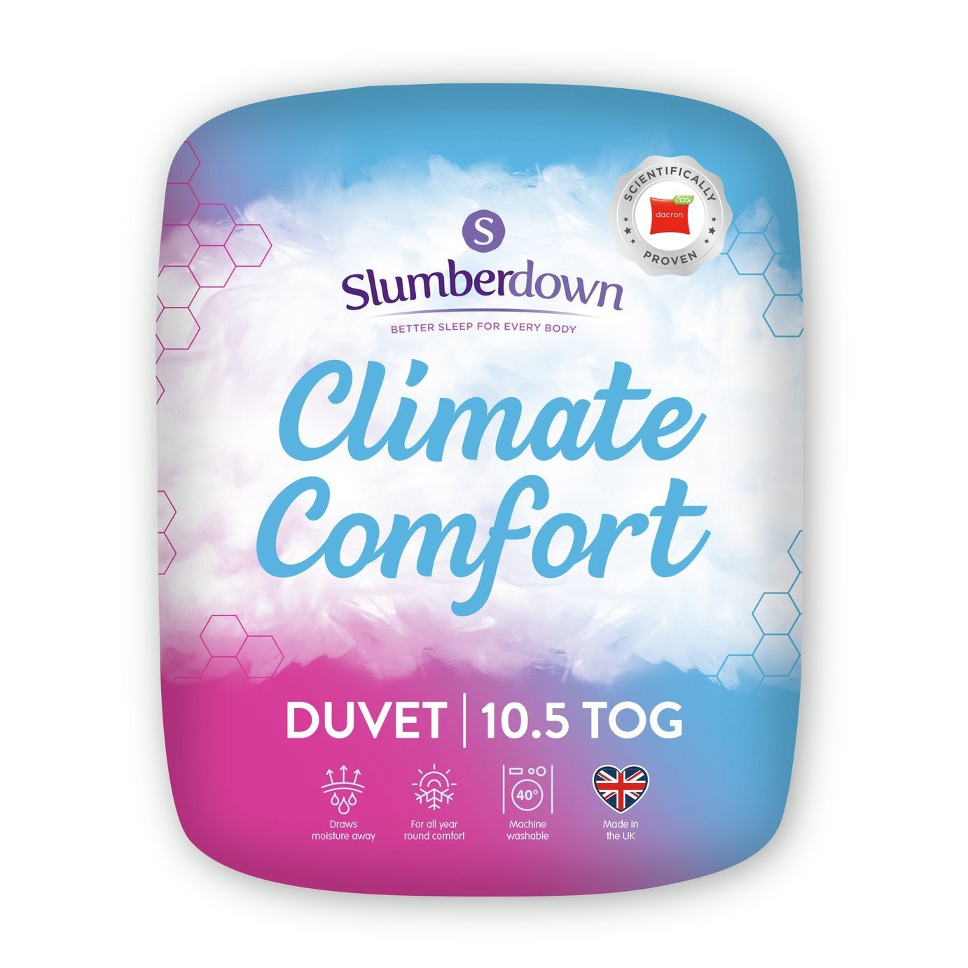 Slumberdown Climate Comfort 10.5 Tog Duvet - Superking - image 1