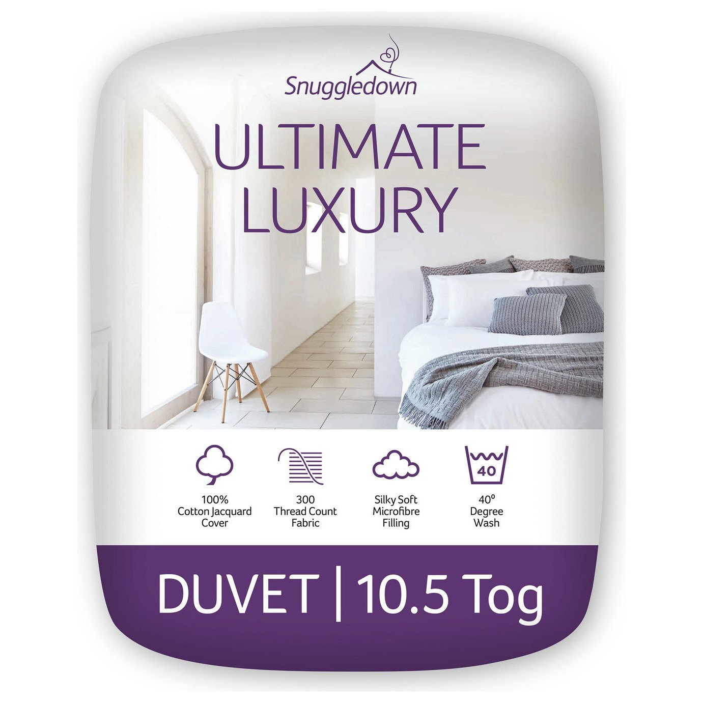 Snuggledown Retreat Ultimate Luxury 10.5 Tog Duvet - Double - image 1