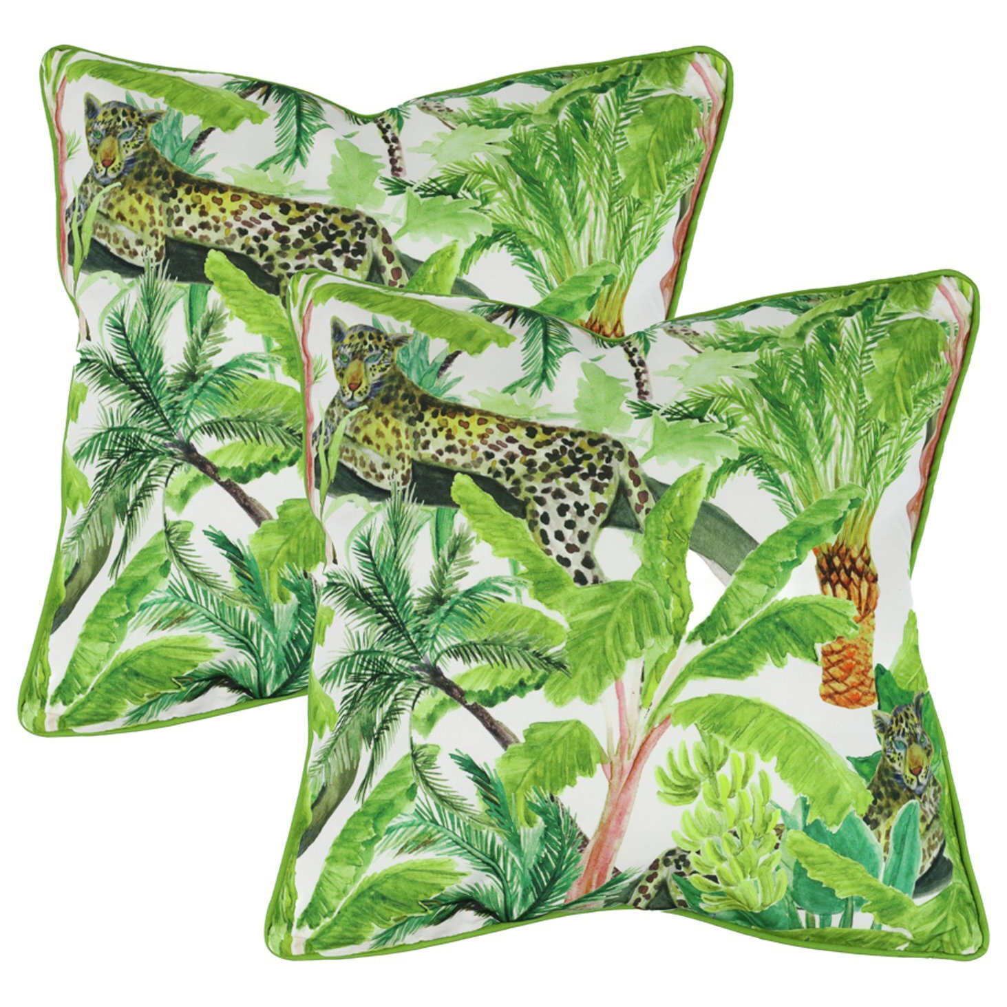 Streetwize Leopard Jungle Outdoor Cushions - Pack of 4 - image 1
