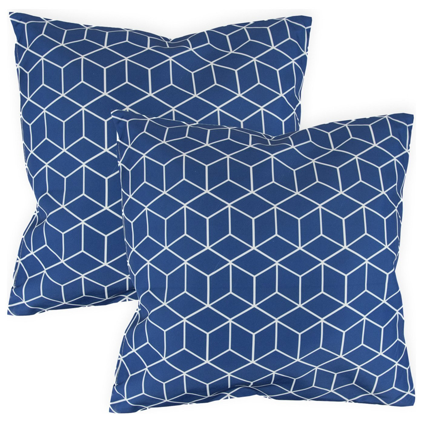 Streetwize Cube Blue Outdoor Cushions - Pack of 4 - image 1