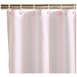 Sassy B Stripe Tease Shower Curtain - Pink - thumbnail 1