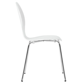 Habitat Bentwood Dining Chair - Super White - thumbnail 2