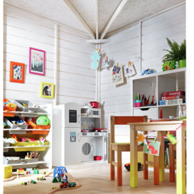 Argos Home 4 Tier Kids Basket Storage Unit - White - thumbnail 2