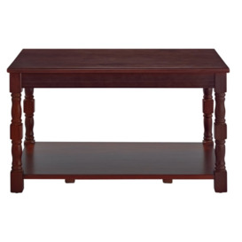 Argos Home Devon Solid Pine Coffee Table - Walnut Effect - thumbnail 2