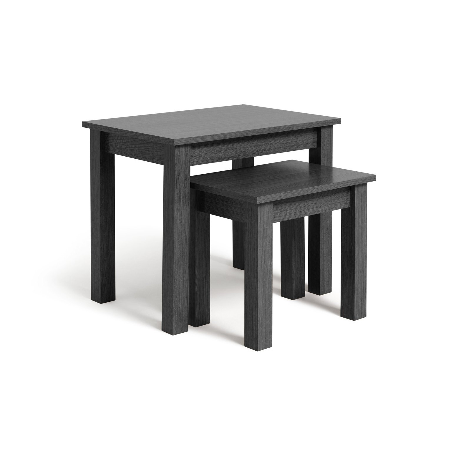 Argos Home Nest of 2 Tables - Black - image 1