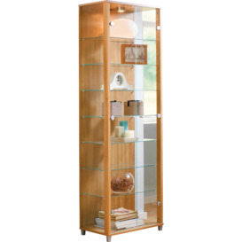 Argos Home 2 Glass Door Display Cabinet - Light Oak