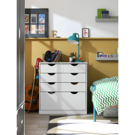 Habitat Kids Pagnell 3+2 Chest of Drawers - White - thumbnail 2