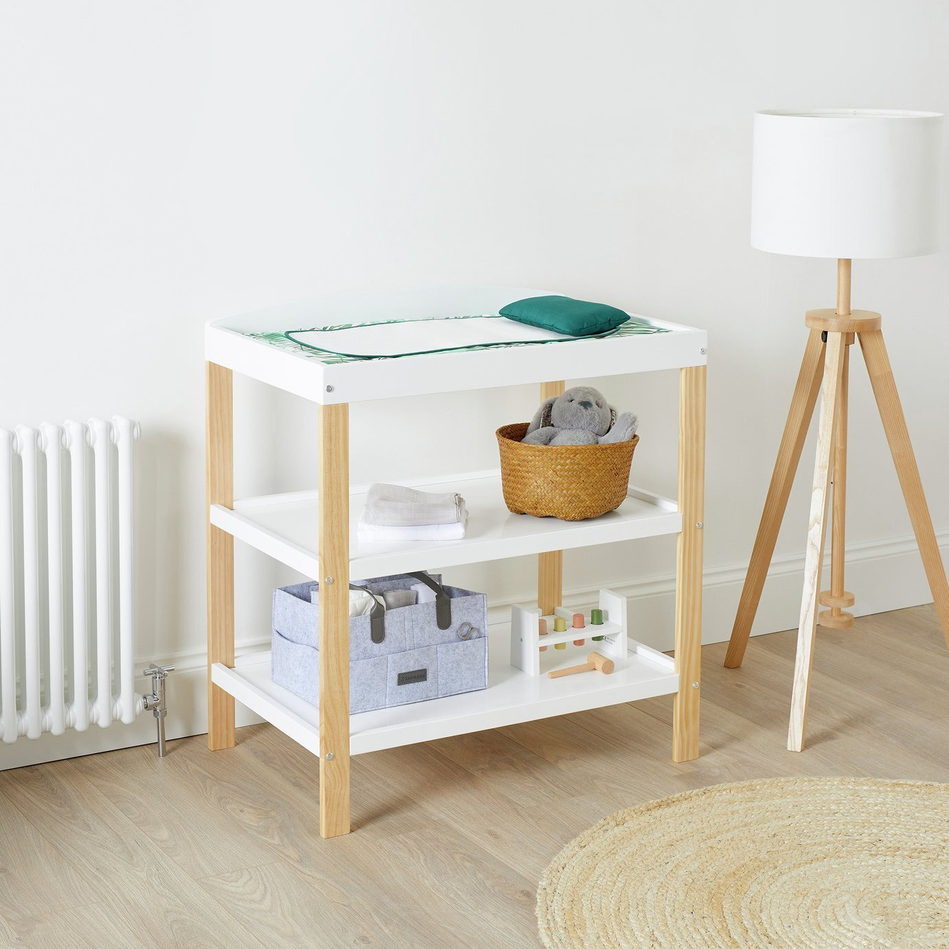 Ickle Bubba Coleby Scandi Open Changing Unit - White - image 1