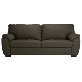 Argos Home Milano Leather 4 Seater Sofa - Chocolate - thumbnail 1