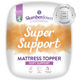 Slumberdown Support 4cm Mattress Topper - Single - thumbnail 1