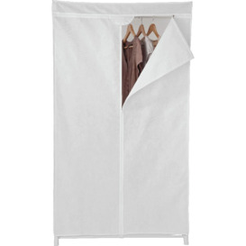 Argos Home Single Fabric Covered Clothes Rail - White - thumbnail 2
