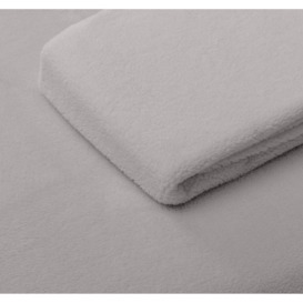 Argos Home Fleece Grey Fitted Sheet - Superking - thumbnail 2