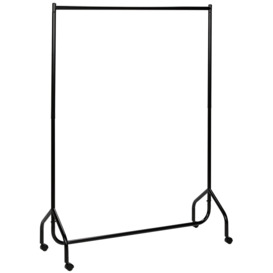 Argos Home Single Heavy Duty 4ft Wide Clothes Rail - Black