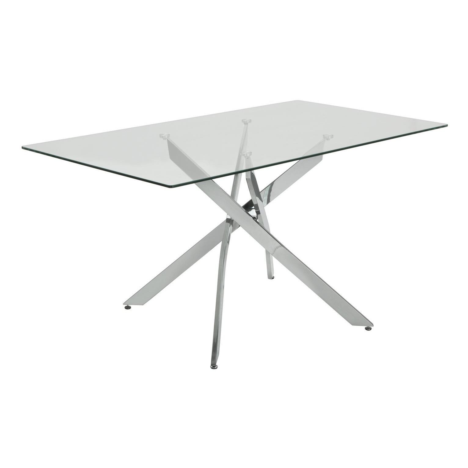 Argos Home Blake Glass 6 Seater Dining Table - image 1