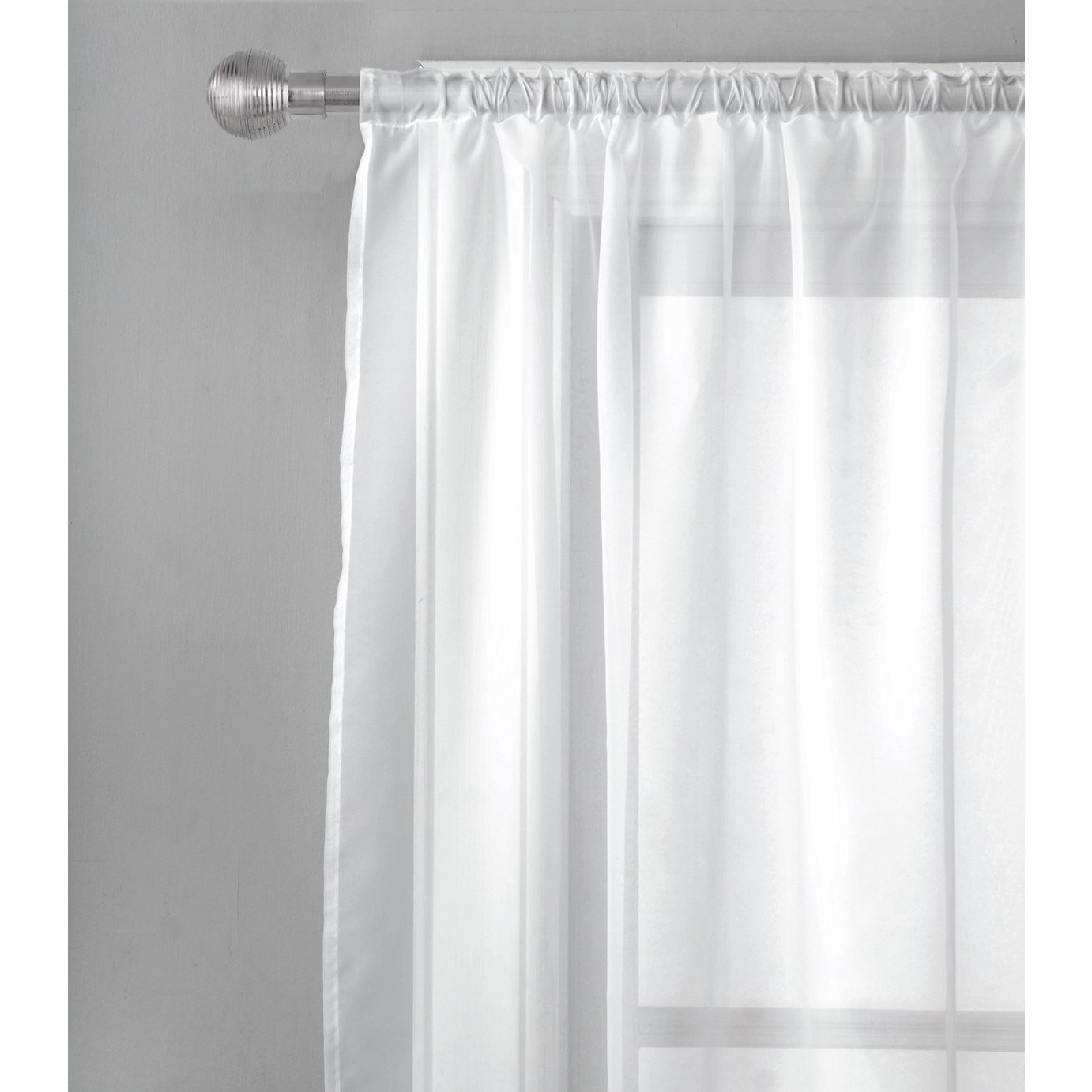 Argos Home Net Pencil Pleat Curtain - White - image 1