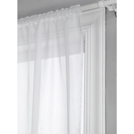 Argos Home Net Pencil Pleat Curtain - White - thumbnail 2
