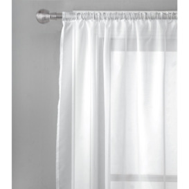 Argos Home Net Pencil Pleat Curtain - White - thumbnail 1