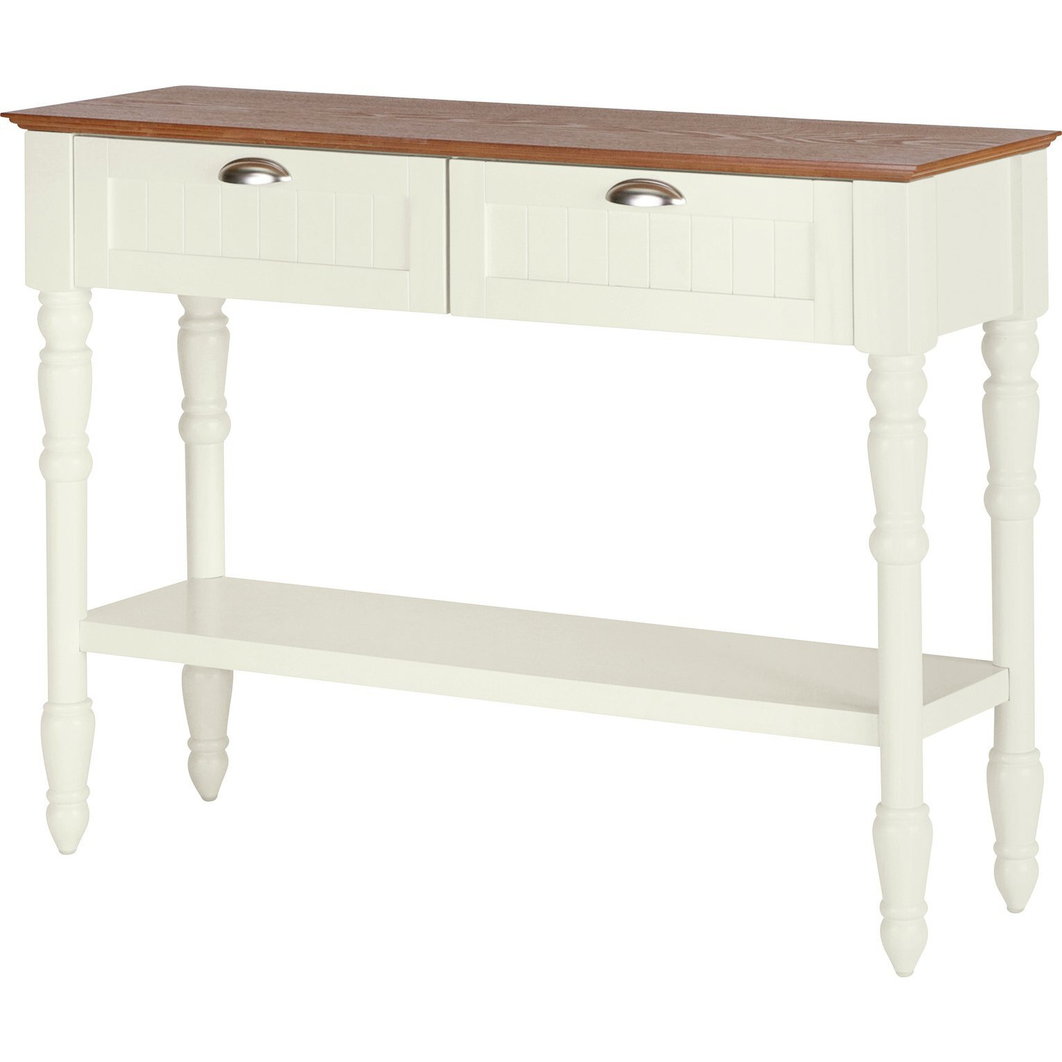 Argos Home Addington 2 Drw 1 Shelf Console Table - Two Tone