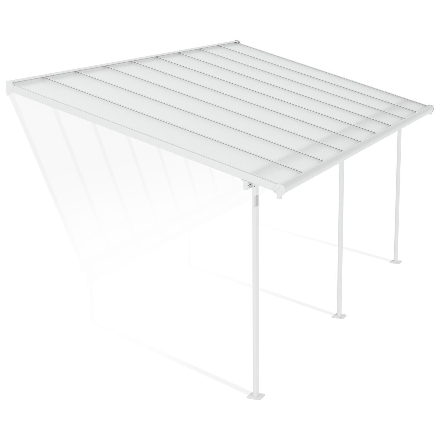 Palram - Canopia Sierra 3 x 5.46m  Patio Cover - White Clear - image 1