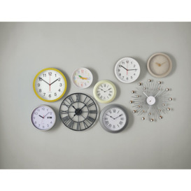 Argos Home Plastic Wall Clock - White - thumbnail 2