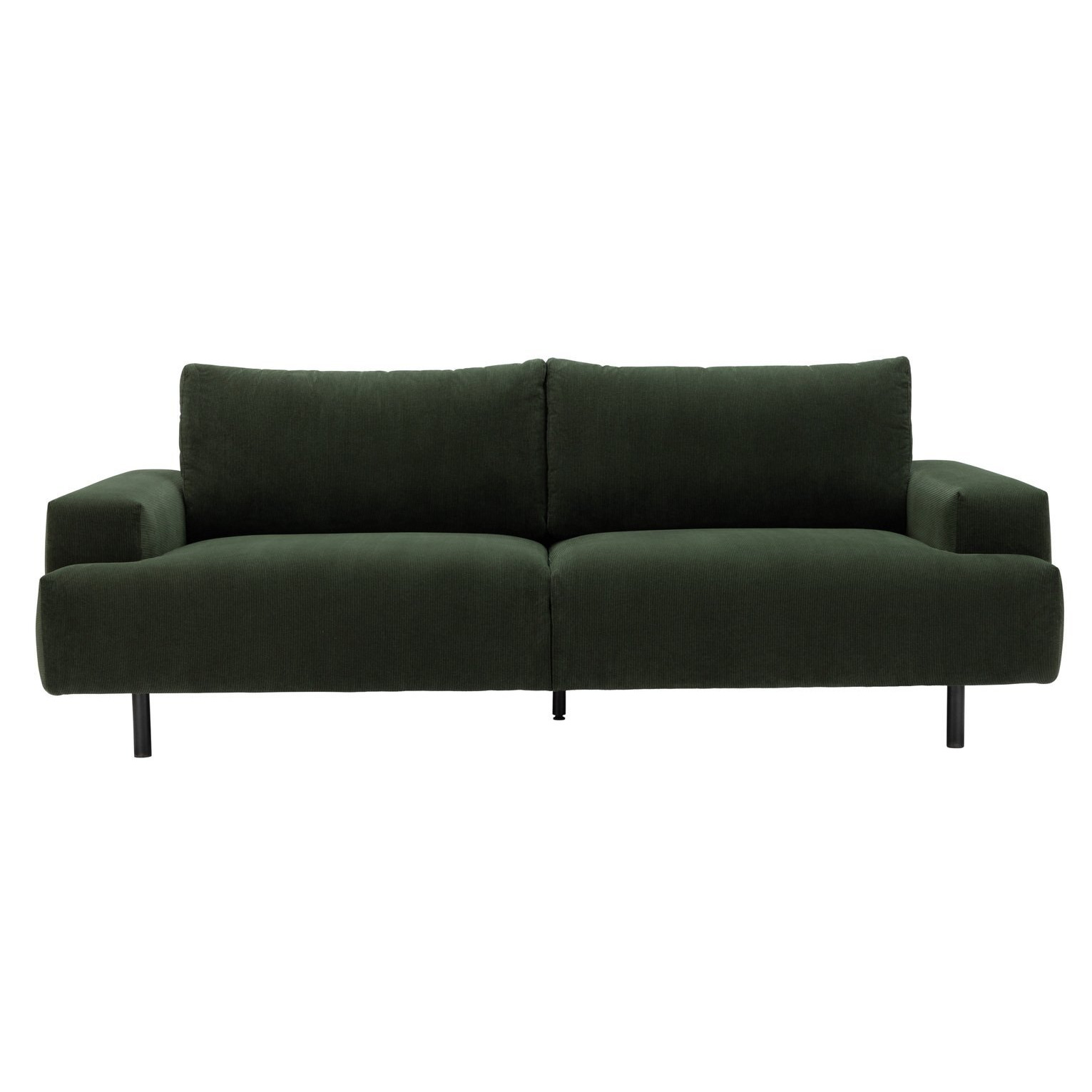 Habitat Julien Fabric 3 Seater Sofa - Dark Green - image 1
