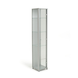 Argos Home 1 Door Glass Display Cabinet - Silver