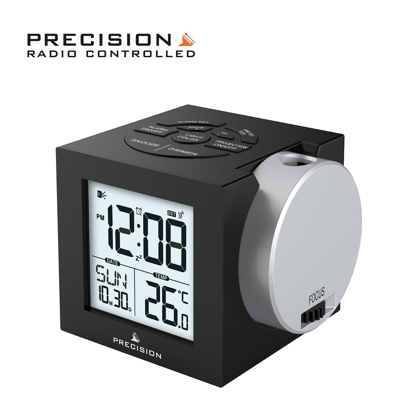 Precision Radio Controlled Projection Digital Alarm Clock - image 1