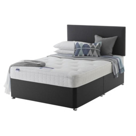 Silentnight Travis Double Ortho Divan Bed - Charcoal