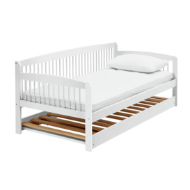 Argos Home Andover Wooden Day Bed and Trundle - White - thumbnail 2