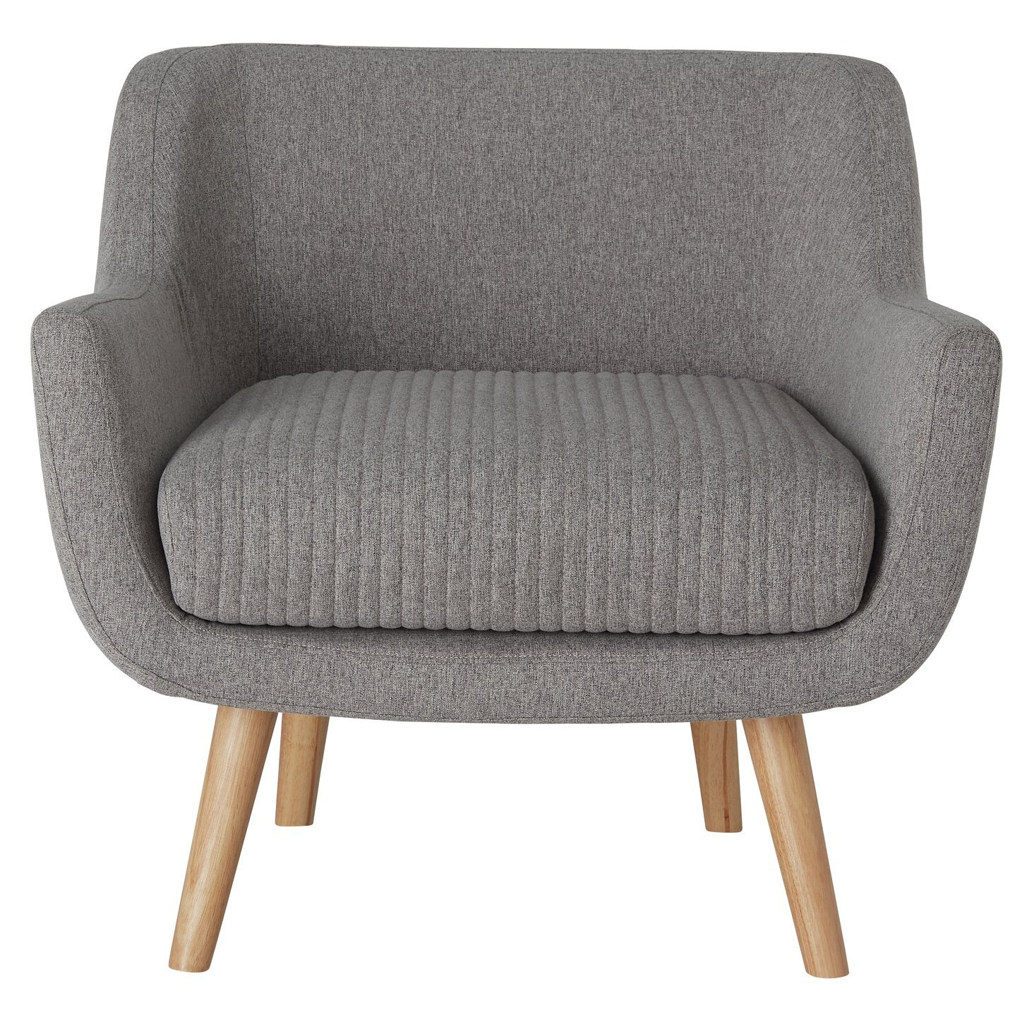 Habitat Nellie Fabric Accent Chair - Grey - image 1