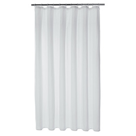 Argos Home Shower Curtain - White - thumbnail 2
