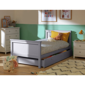 Habitat Brooklyn Single Bed with Drawer - Grey