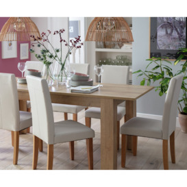 Argos Home Miami XL Extending Table & 6 Charcoal Chairs - thumbnail 2