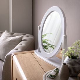 Argos Home Oval Dressing Table Mirror - White