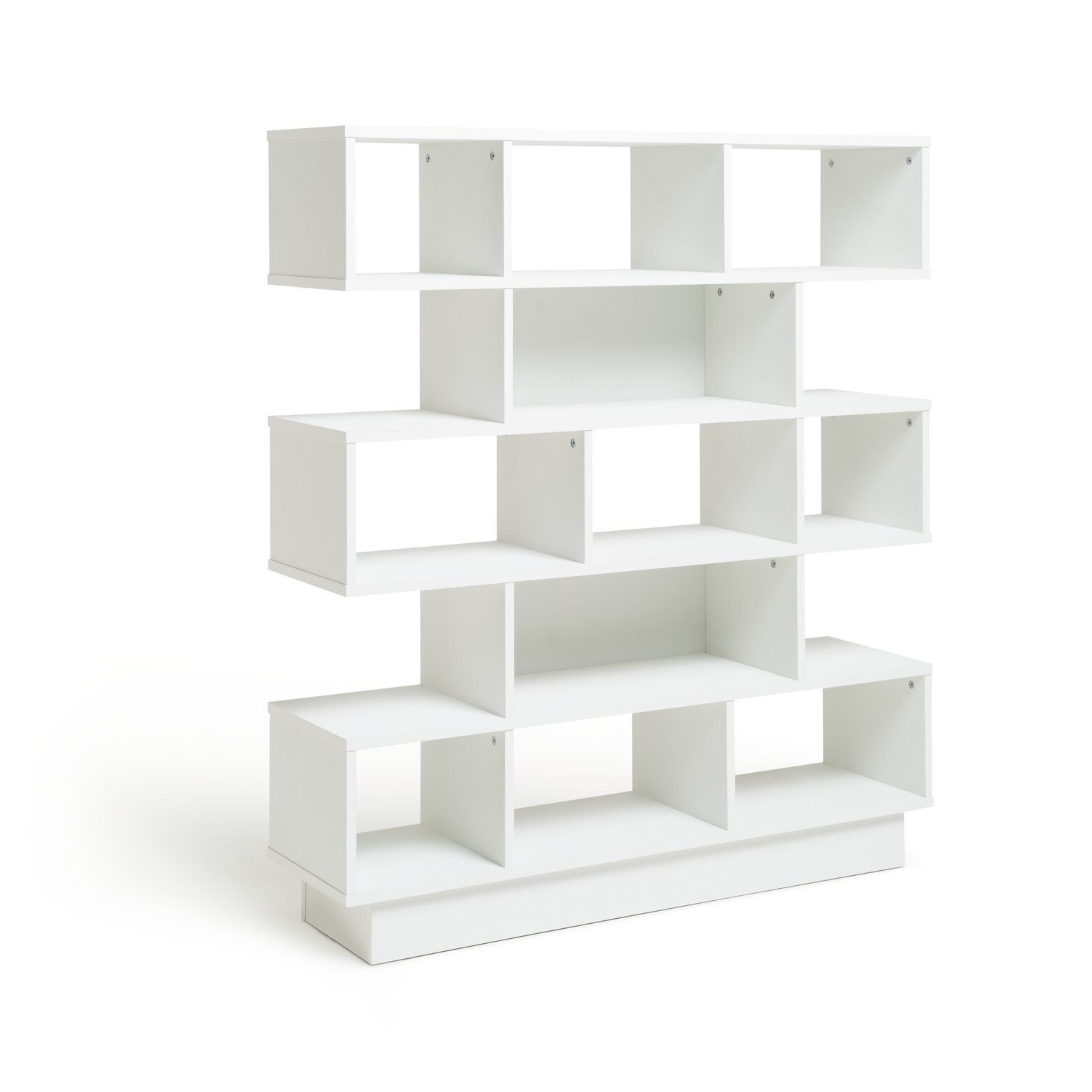 Habitat Cubes Wide Bookcase - White - image 1