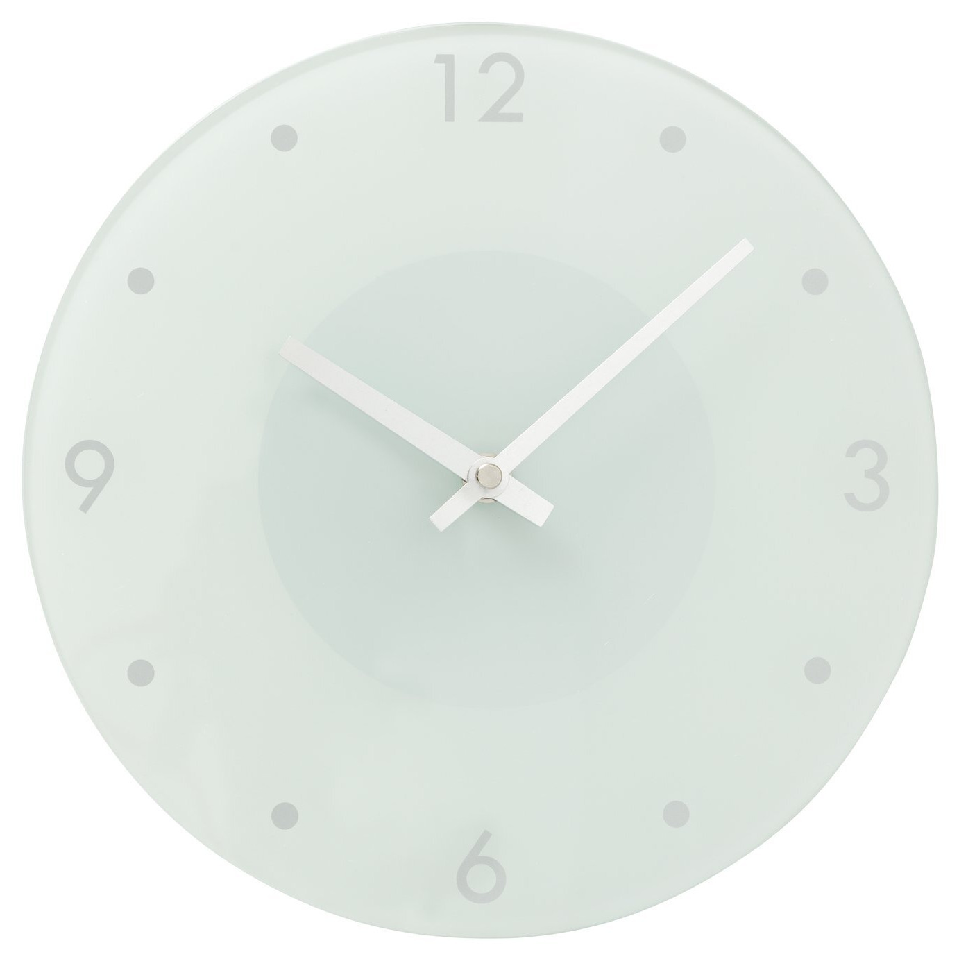 Argos Home Glass Wall Clock - White - image 1