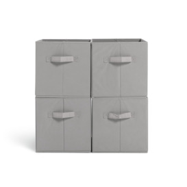 Habitat Set of 4 Grey Storage Boxes - thumbnail 1
