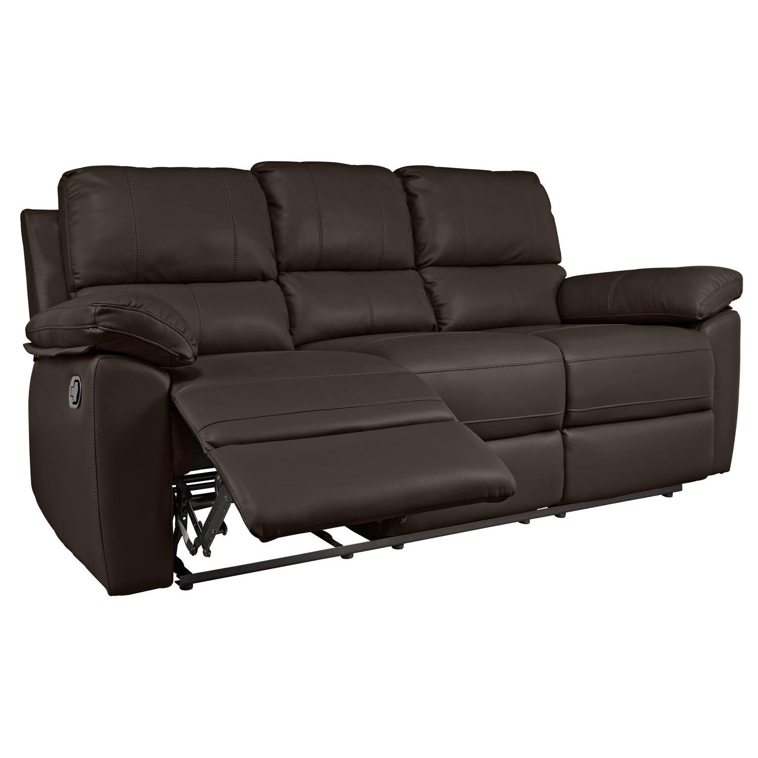 Argos Home Toby Faux Leather 3 Seater