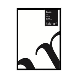 Habitat Ontario Oak Picture Frame - Black - 40x50cm - thumbnail 1
