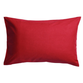 Habitat Easycare Polycotton Standard Pillowcase Pair - Red - thumbnail 1