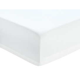 Habitat Easycare Plain White Fitted Sheet - Double