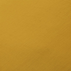 Habitat Cotton Rich 180 TC Plain Mustard Fitted Sheet-Single - thumbnail 2
