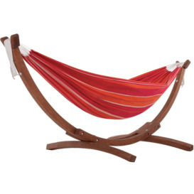 Vivere Mimosa Hammock with Wooden Stand - thumbnail 1