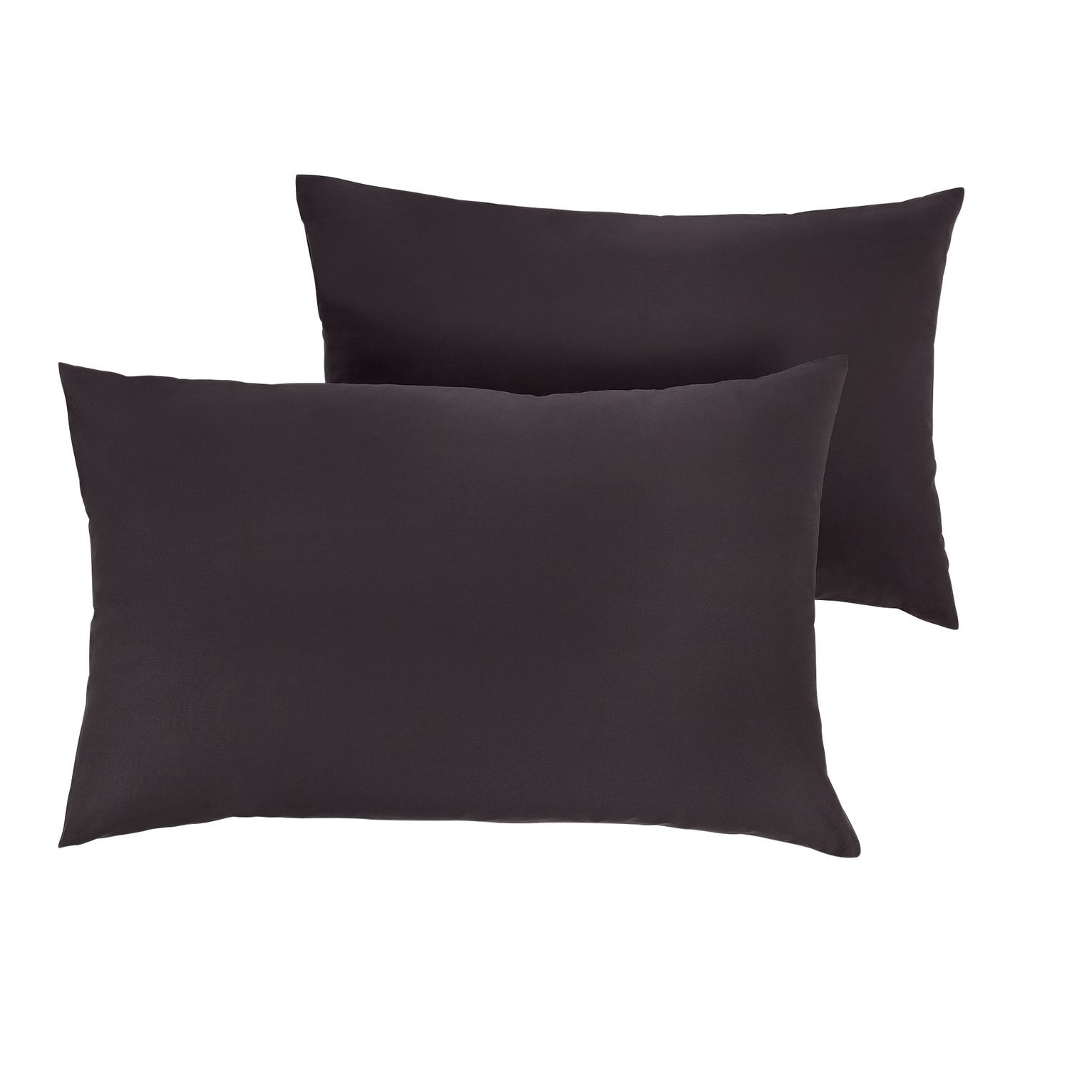 Habitat Cotton Rich 180 TC Standard Pillowcase Pair - Black - image 1
