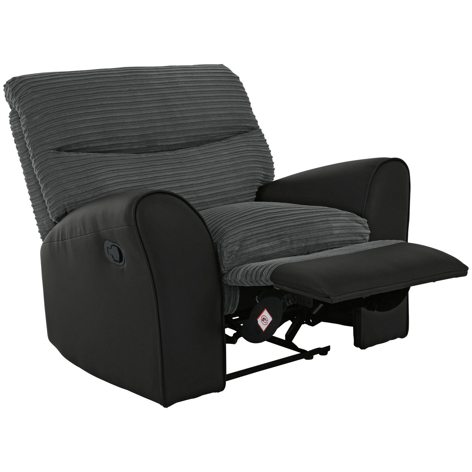 Argos Home Harry Fabric Recliner Chair - Charcoal - image 1