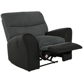 Argos Home Harry Fabric Recliner Chair - Charcoal - thumbnail 1