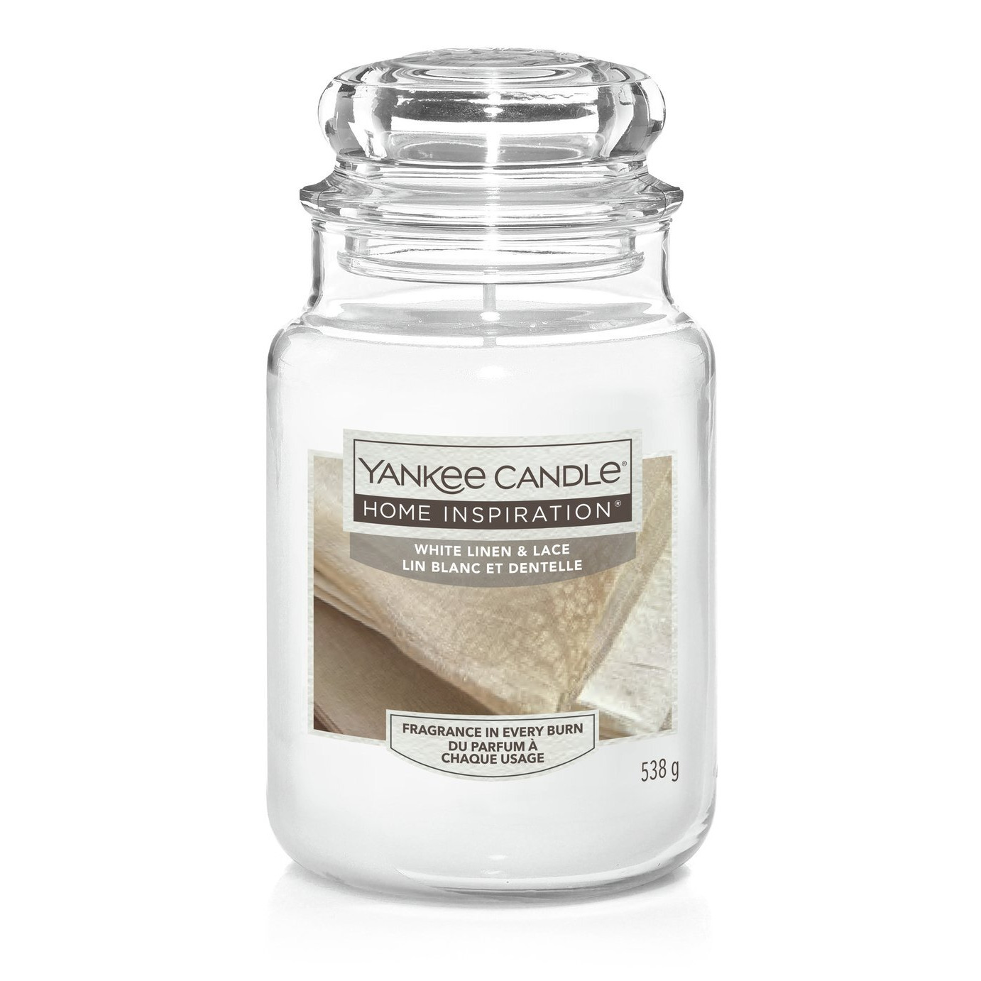 Yankee Home Inspiration Large Jar Candle -White Linen & Lace - image 1